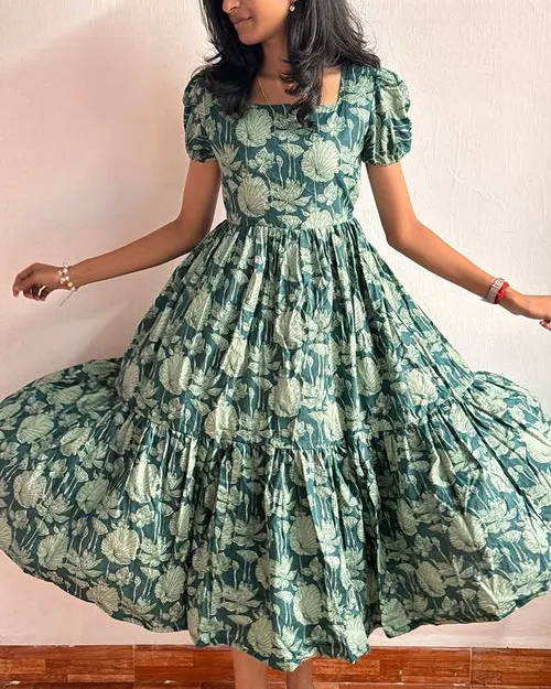 Women's Soft Cotton Maxi Dress – Breathable & Flowy Summer Wear
